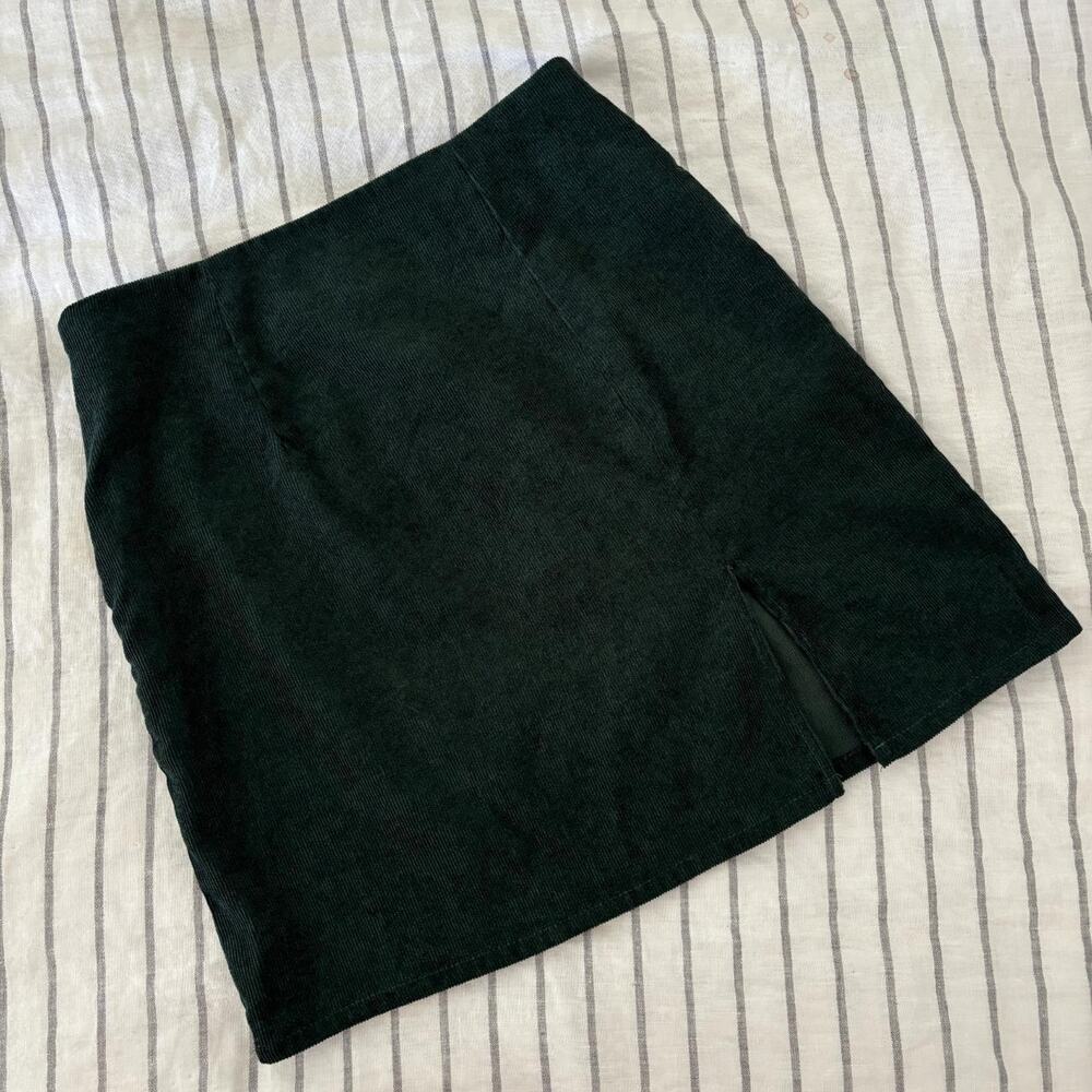 Green corduroy skirt brand new
